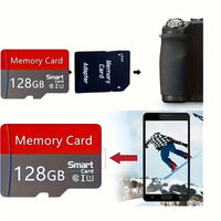 High-Speed MicroSD Class 10 UHS-I TF 128GB Memory Card