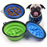 Collapsible Dog Bowl - Blue - 1000ml