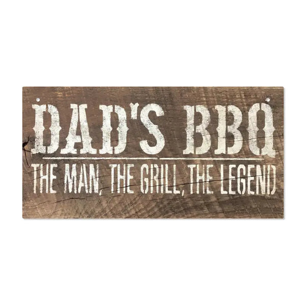 Wooden Plaque -  Dads BBQ