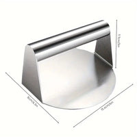 Stainless Steel Steak Weight and Heavy Duty Burger Press