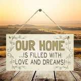 Wooden Plaque -  Our Home