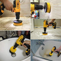 3pcs Power Drill Brush Attachment Set