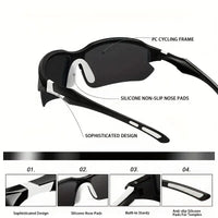 3x  piece Sports Glasses Unisex design