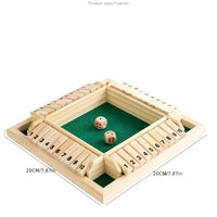 Player Shut The Box Wooden Table Game