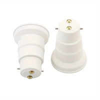 5pcs B22 to E27 Screw Light Bulb Adapter