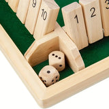 Player Shut The Box Wooden Table Game