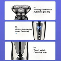 3-in-1 Shaver, Nose Hair Trimmer, and Portable Razor