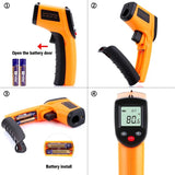 Non-Contact Digital Laser Grip Infrared Thermometer