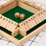 Player Shut The Box Wooden Table Game