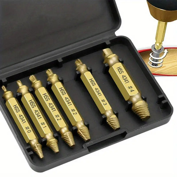 6pcs Damaged Screw Extractor