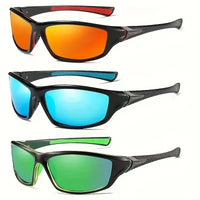 3 Pairs of Classic Polarised Wrap Sunglasses