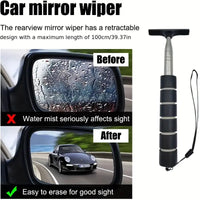 Retractable Car Mirror Wiper