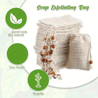 Sisal Soap Bag With Drawstring