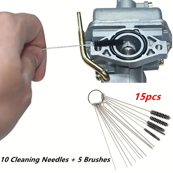 15pcs Carburetor Cleaning Brush Set