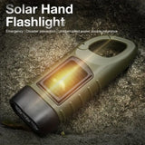 Emergency Hand Crank & Solar LED Flashlight