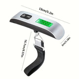 50kg Digital Handheld Luggage Hanging Baggage Scale