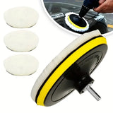 5- piece 4" Car Polishing Waxing Buffing Wheel Pad