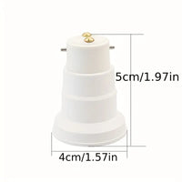 5pcs B22 to E27 Screw Light Bulb Adapter