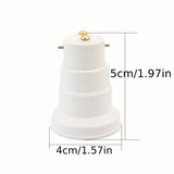 5pcs B22 to E27 Screw Light Bulb Adapter