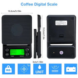 Coffee Timer Scale - Digital Coffee Kitchen Scales