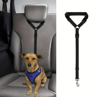 Dog Pet Car Seat Belt Harness - Backseat Safety Belt - Blue