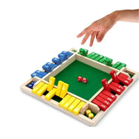 Colourful  Shut The Box Wooden Table Game