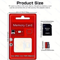 High-Speed MicroSD Class 10 UHS-I TF 128GB Memory Card