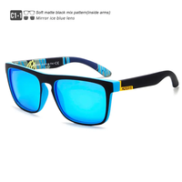 KDEAM Polarised Sunglasses  - Mirror Ice Blue Lens