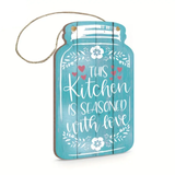 Wooden Plaque - This Kitchen Is Seasoned With Love